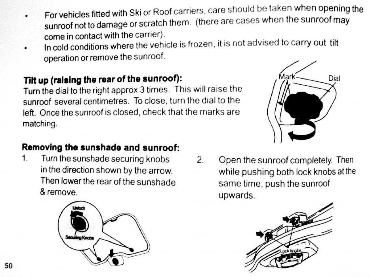 Mitsubishi Pajero II 2 owners manual / page 50