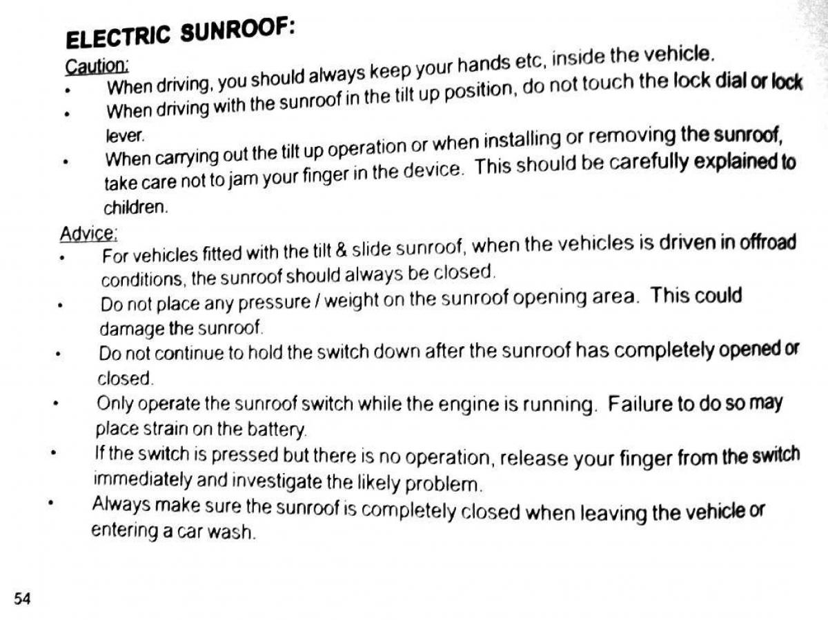 Mitsubishi Pajero II 2 owners manual / page 54