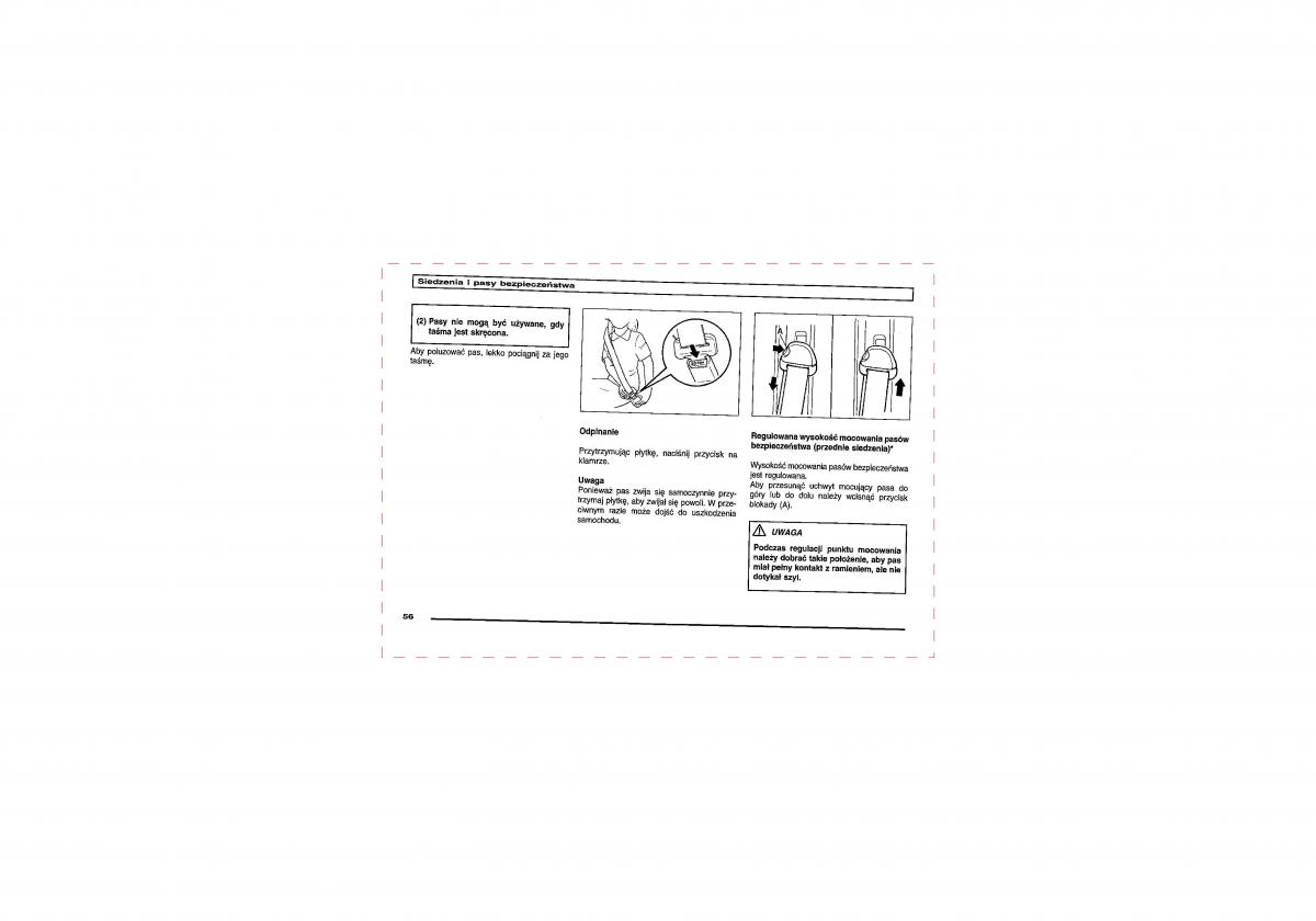 Mitsubishi Pajero III 3 instrukcja obslugi / page 56