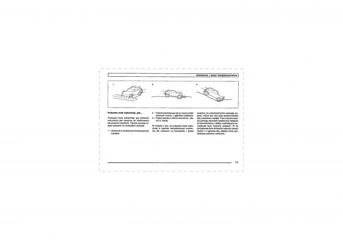 Mitsubishi Pajero III 3 instrukcja obslugi / page 73