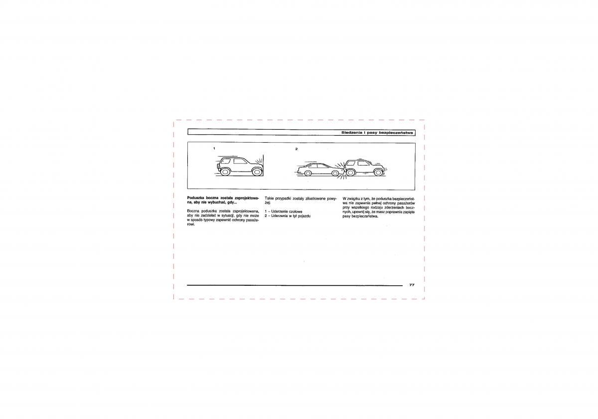 Mitsubishi Pajero III 3 instrukcja obslugi / page 77