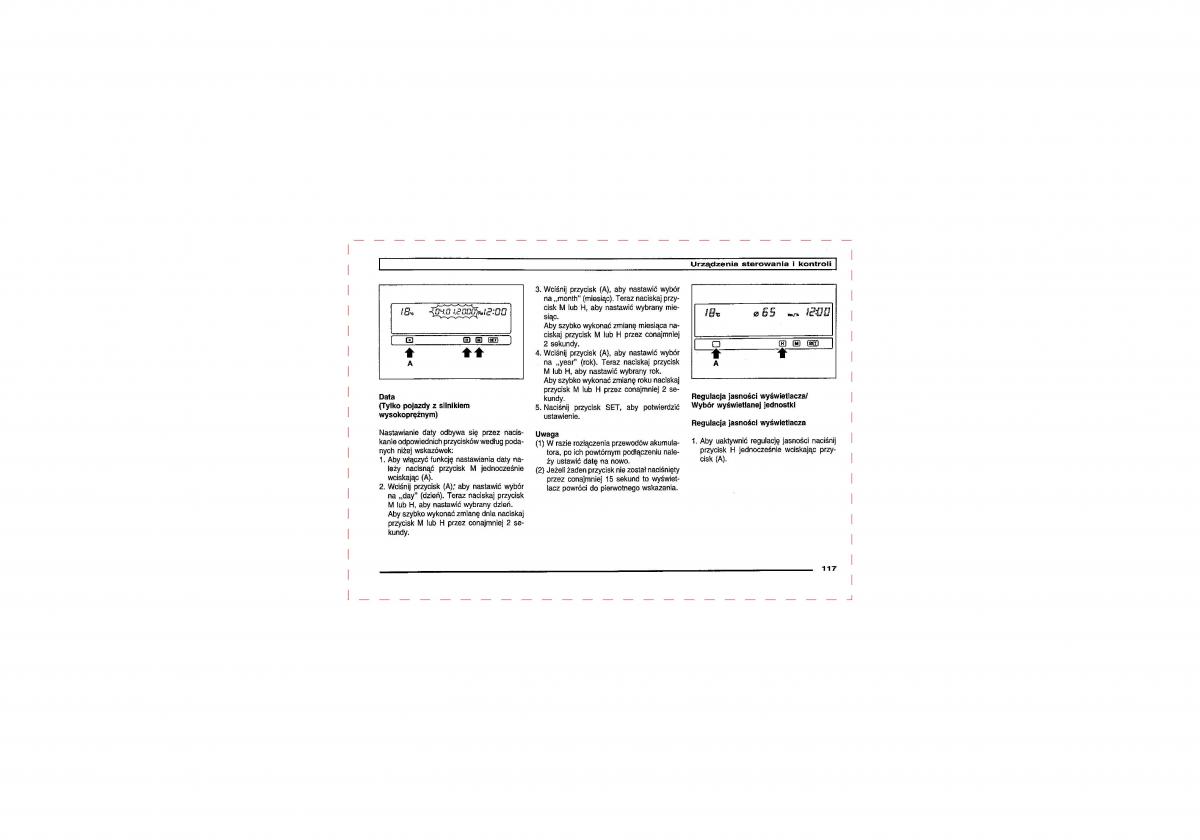 Mitsubishi Pajero III 3 instrukcja obslugi / page 117