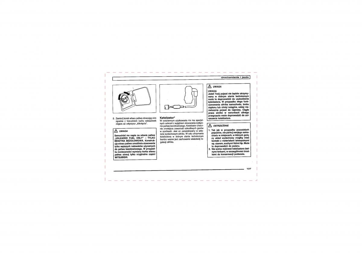 Mitsubishi Pajero III 3 instrukcja obslugi / page 127