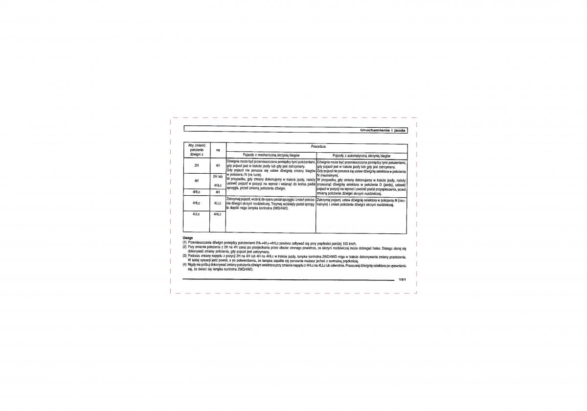 Mitsubishi Pajero III 3 instrukcja obslugi / page 151