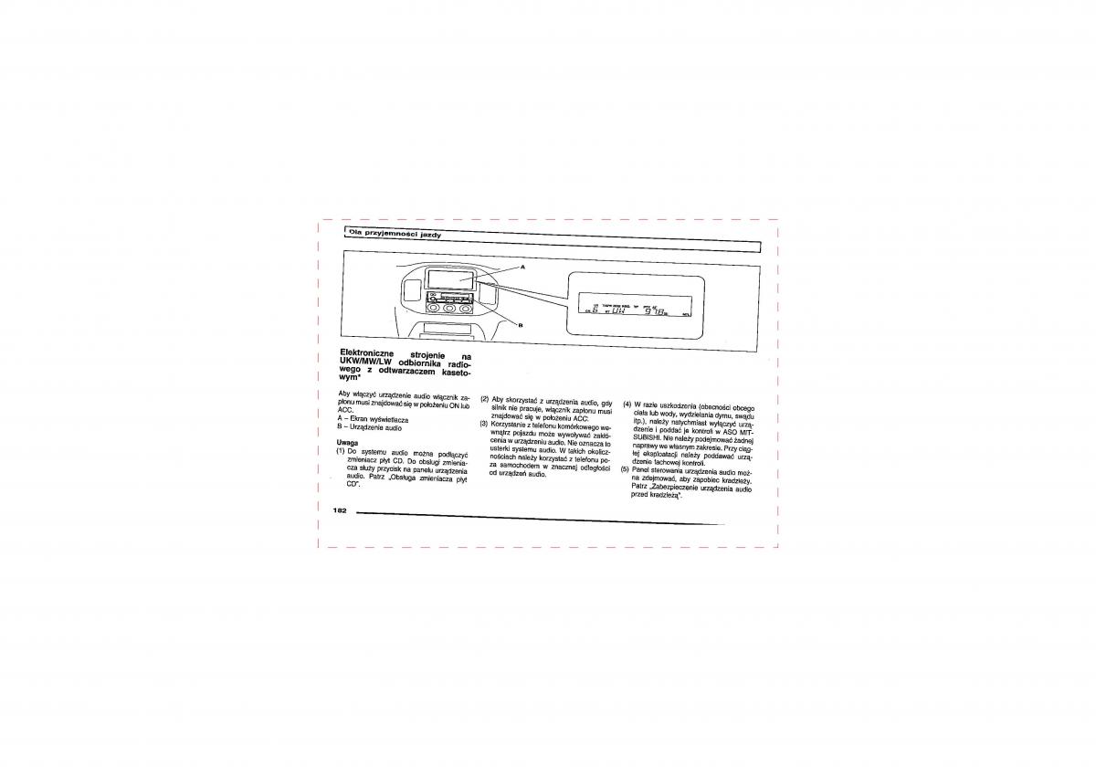 Mitsubishi Pajero III 3 instrukcja obslugi / page 182