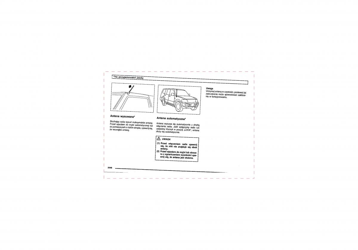 Mitsubishi Pajero III 3 instrukcja obslugi / page 206