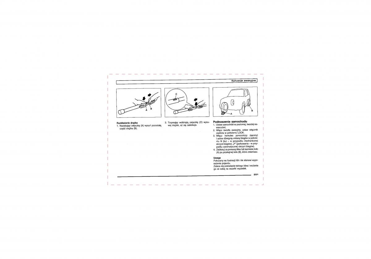 Mitsubishi Pajero III 3 instrukcja obslugi / page 249