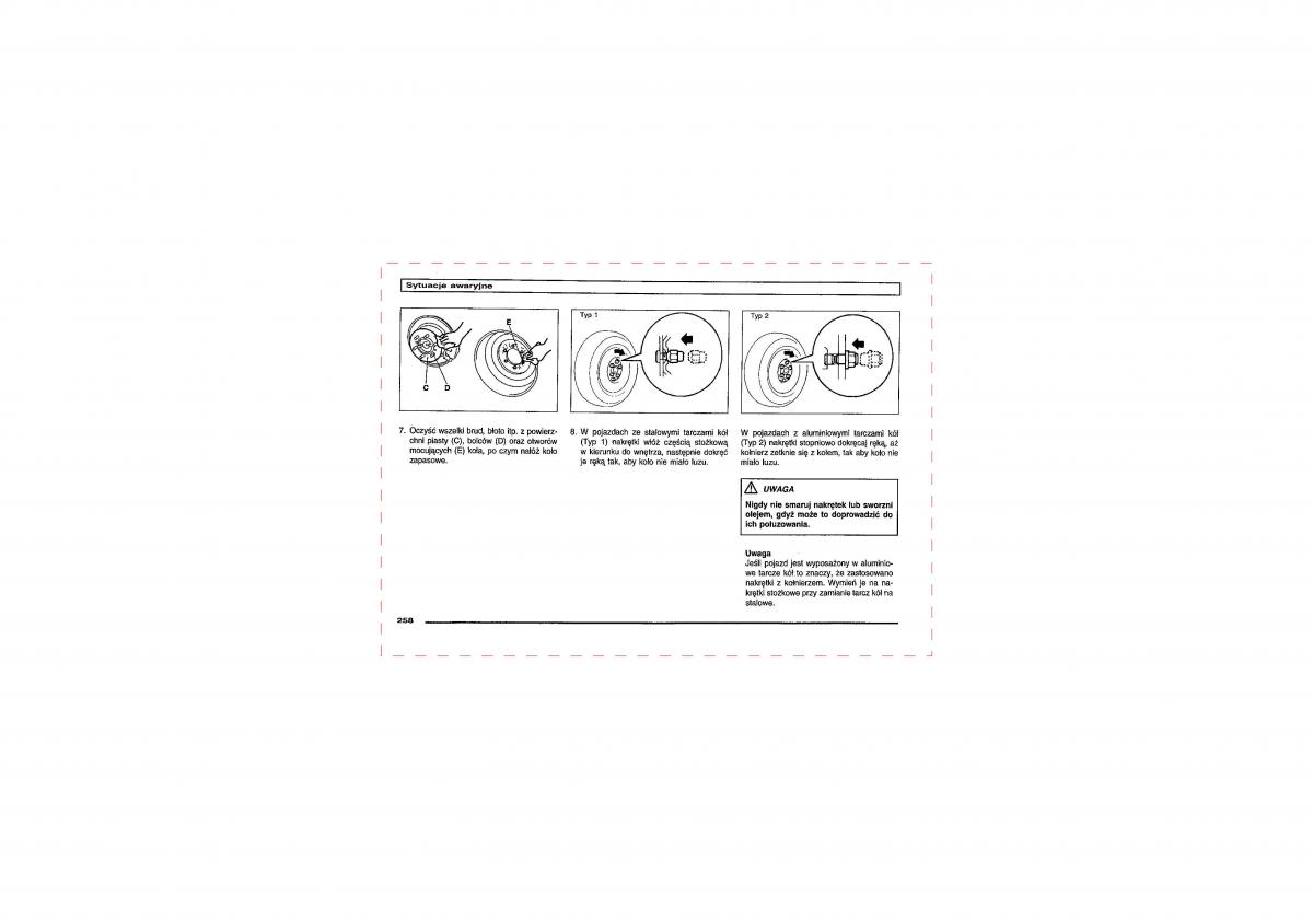 Mitsubishi Pajero III 3 instrukcja obslugi / page 256