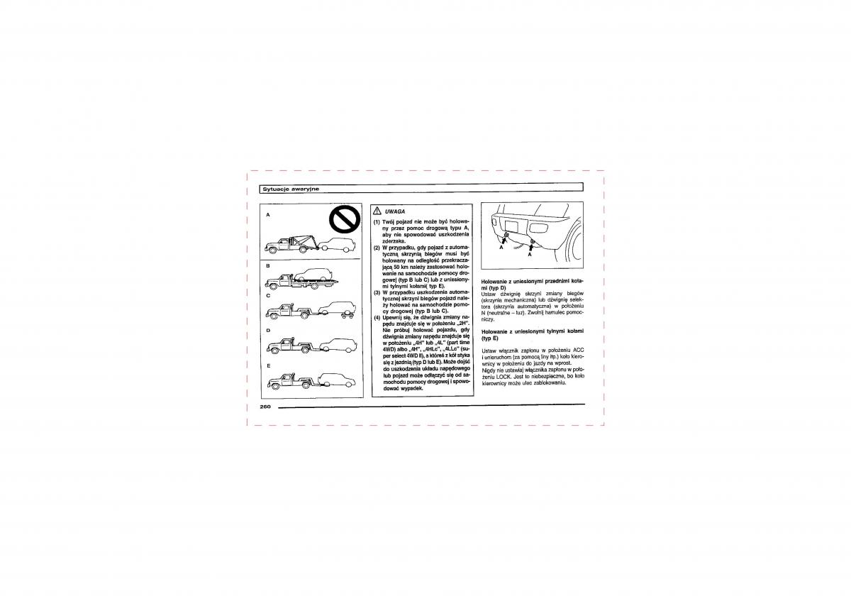 Mitsubishi Pajero III 3 instrukcja obslugi / page 258