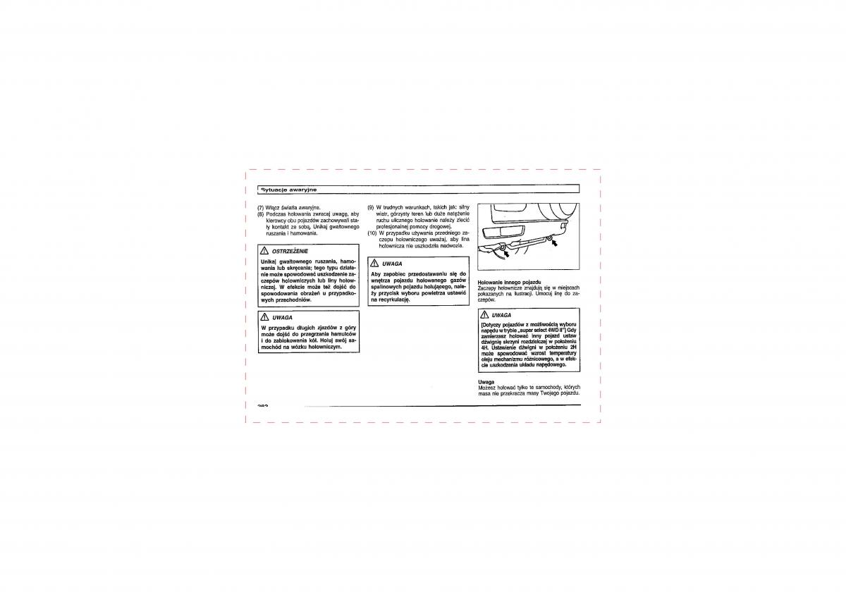 Mitsubishi Pajero III 3 instrukcja obslugi / page 260