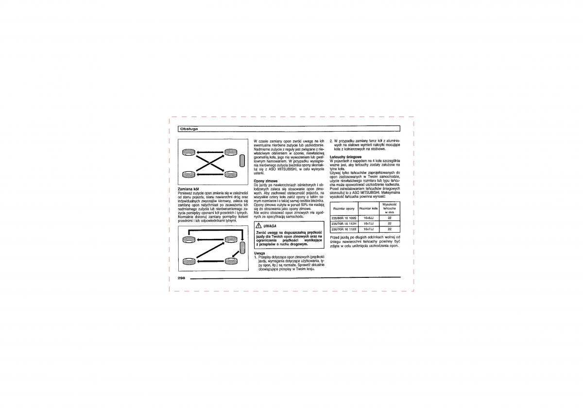 Mitsubishi Pajero III 3 instrukcja obslugi / page 296