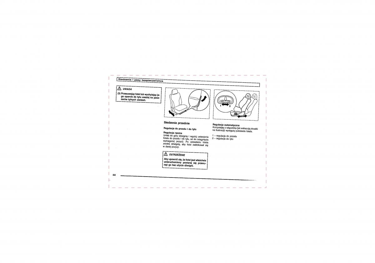 Mitsubishi Pajero III 3 instrukcja obslugi / page 32