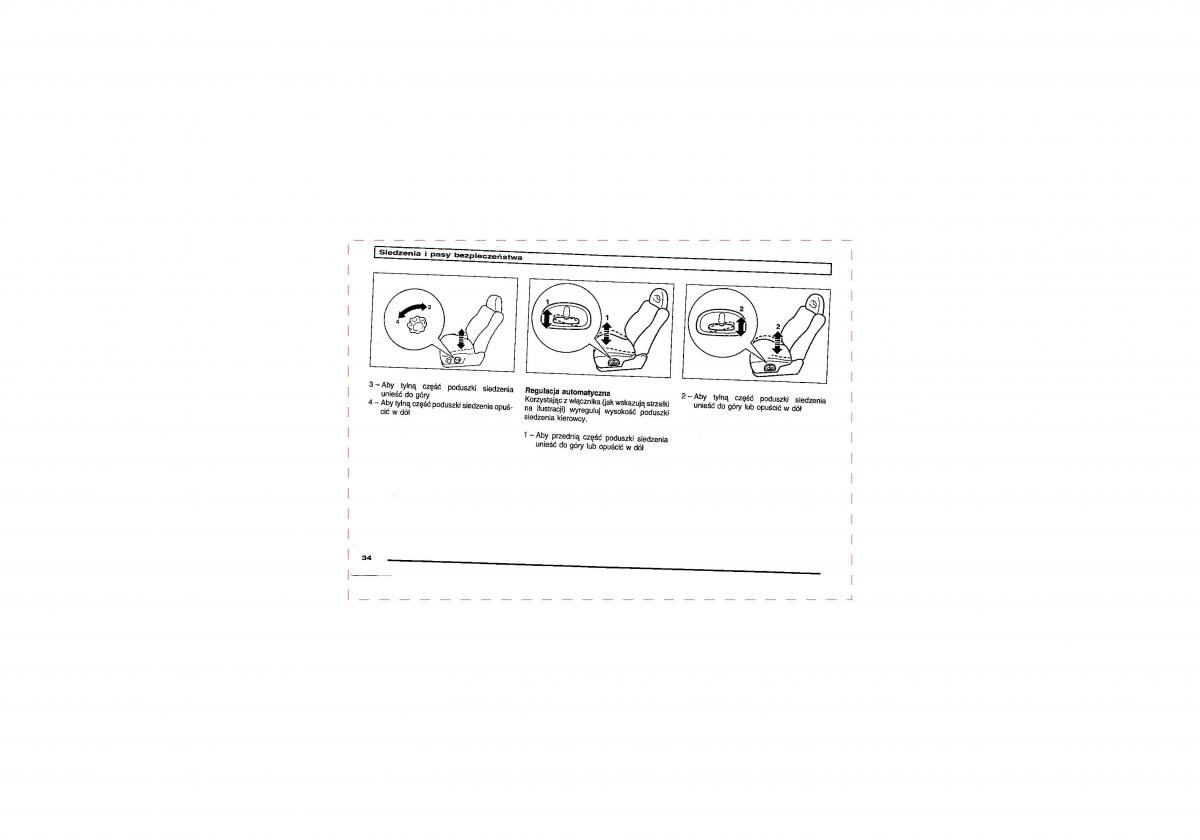 Mitsubishi Pajero III 3 instrukcja obslugi / page 34