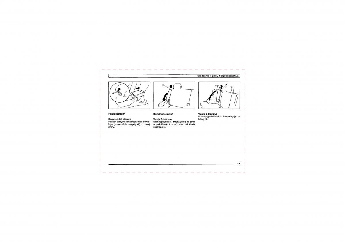 Mitsubishi Pajero III 3 instrukcja obslugi / page 39