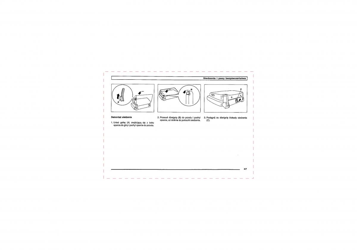 Mitsubishi Pajero III 3 instrukcja obslugi / page 47