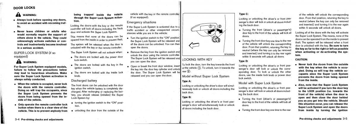 Nissan Patrol Y61 GR owners manual / page 55