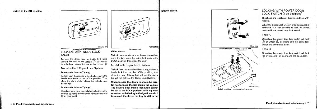 Nissan Patrol Y61 GR owners manual / page 56