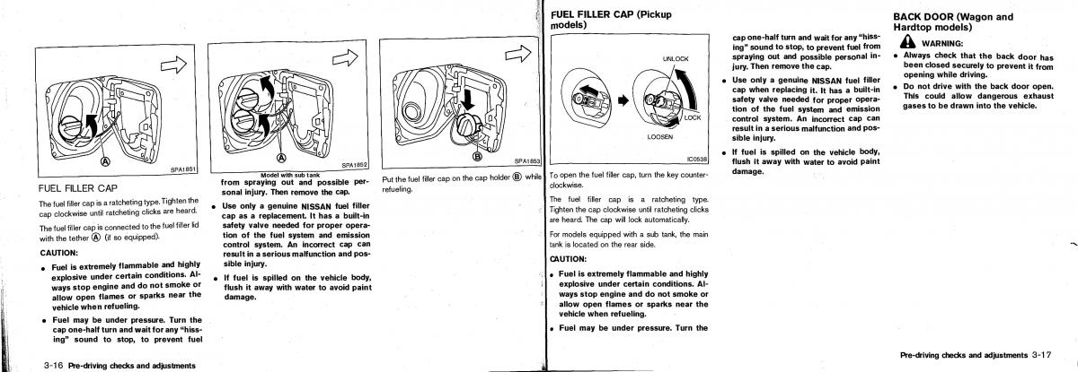 Nissan Patrol Y61 GR owners manual / page 61