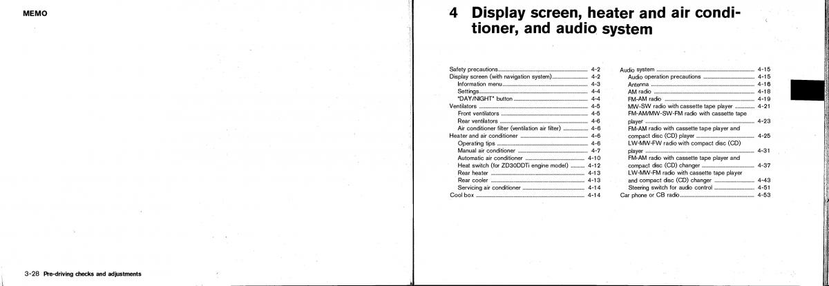 Nissan Patrol Y61 GR owners manual / page 67