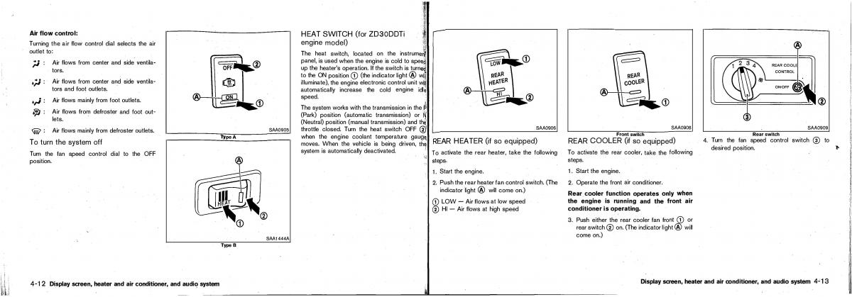 Nissan Patrol Y61 GR owners manual / page 73