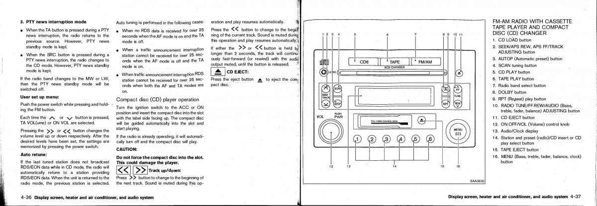 Nissan Patrol Y61 GR owners manual / page 85