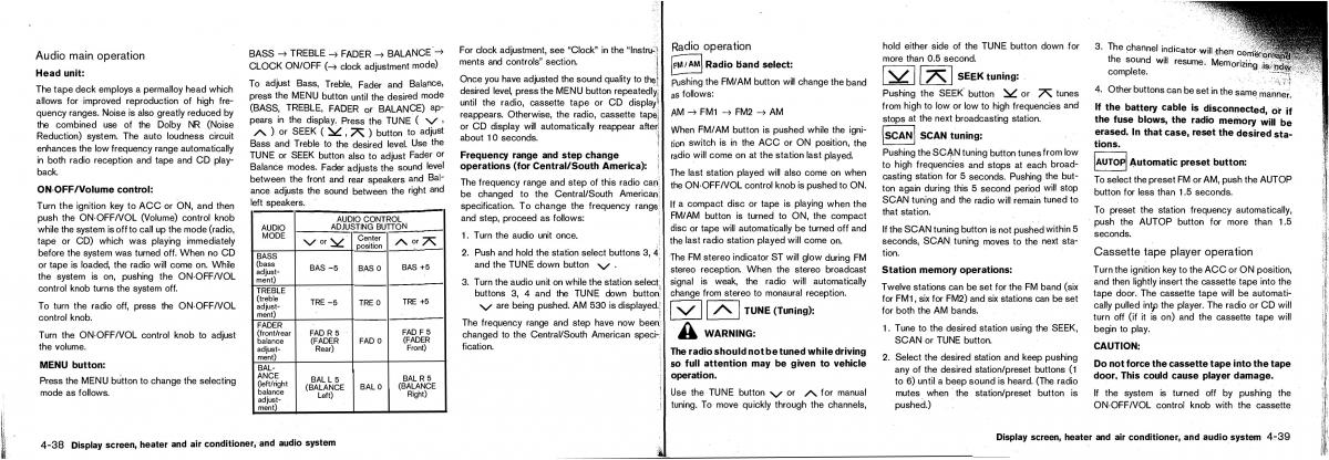 Nissan Patrol Y61 GR owners manual / page 86