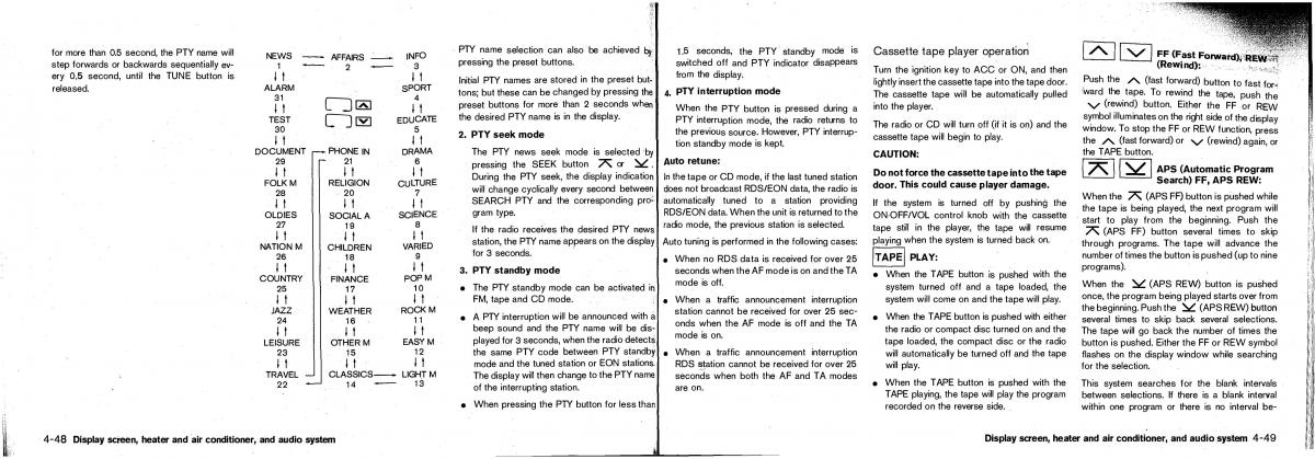 Nissan Patrol Y61 GR owners manual / page 91