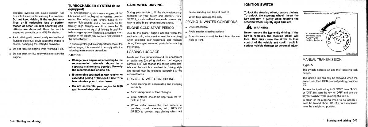 Nissan Patrol Y61 GR owners manual / page 96