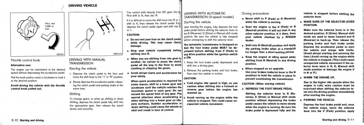 Nissan Patrol Y61 GR owners manual / page 99