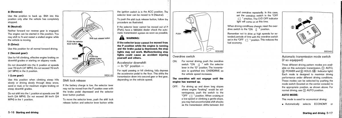 Nissan Patrol Y61 GR owners manual / page 102