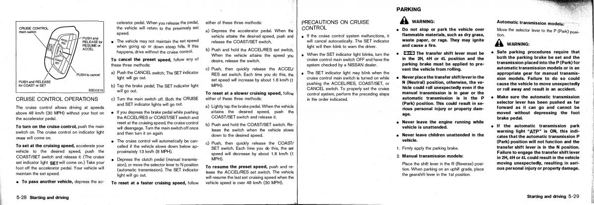 Nissan Patrol Y61 GR owners manual / page 108