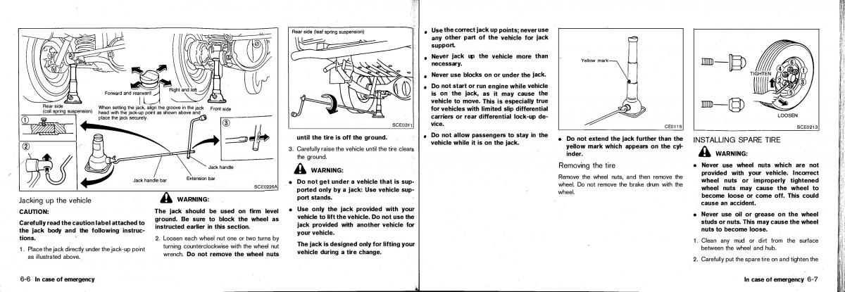 Nissan Patrol Y61 GR owners manual / page 117