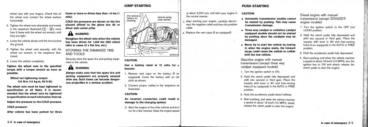 Nissan Patrol Y61 GR owners manual / page 118