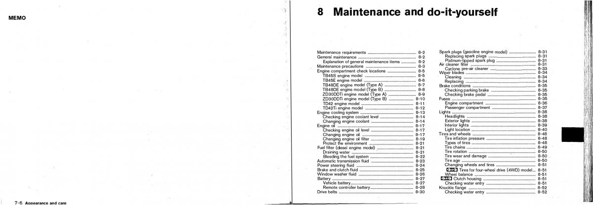 Nissan Patrol Y61 GR owners manual / page 123