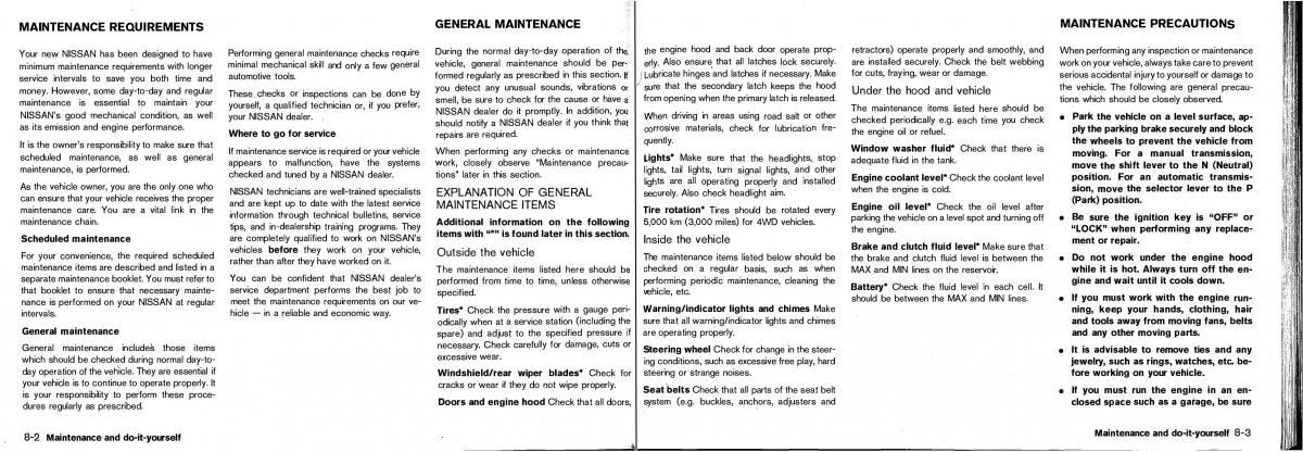 Nissan Patrol Y61 GR owners manual / page 124