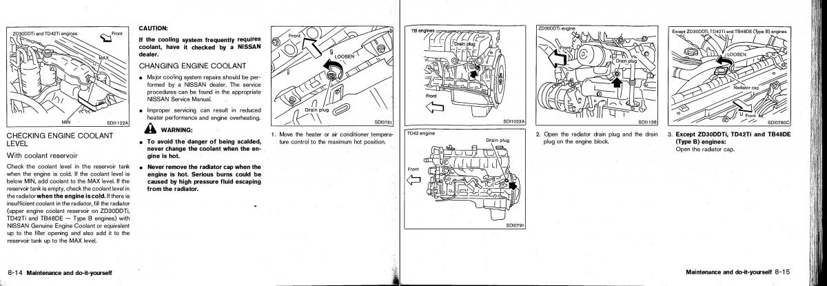 Nissan Patrol Y61 GR owners manual / page 130