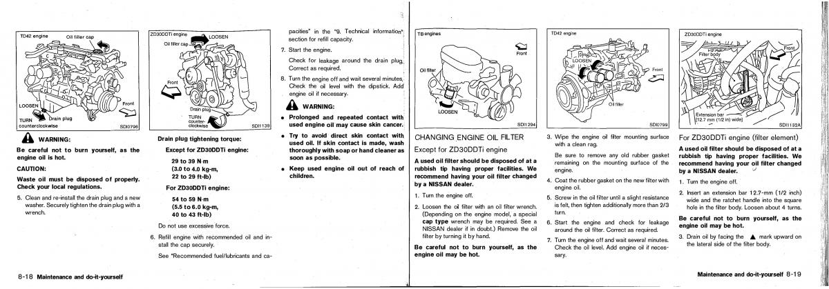 Nissan Patrol Y61 GR owners manual / page 132