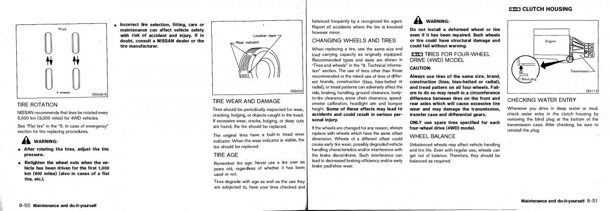 Nissan Patrol Y61 GR owners manual / page 148