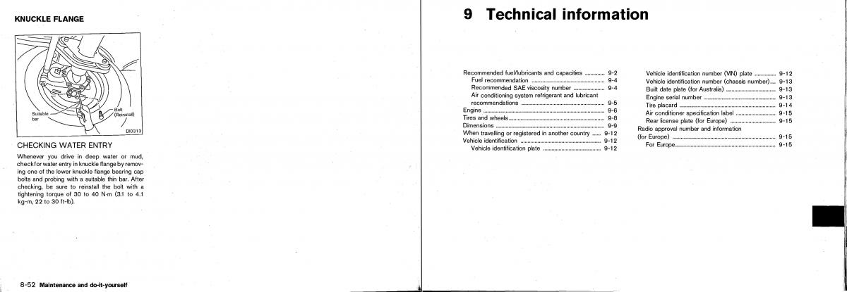 Nissan Patrol Y61 GR owners manual / page 149