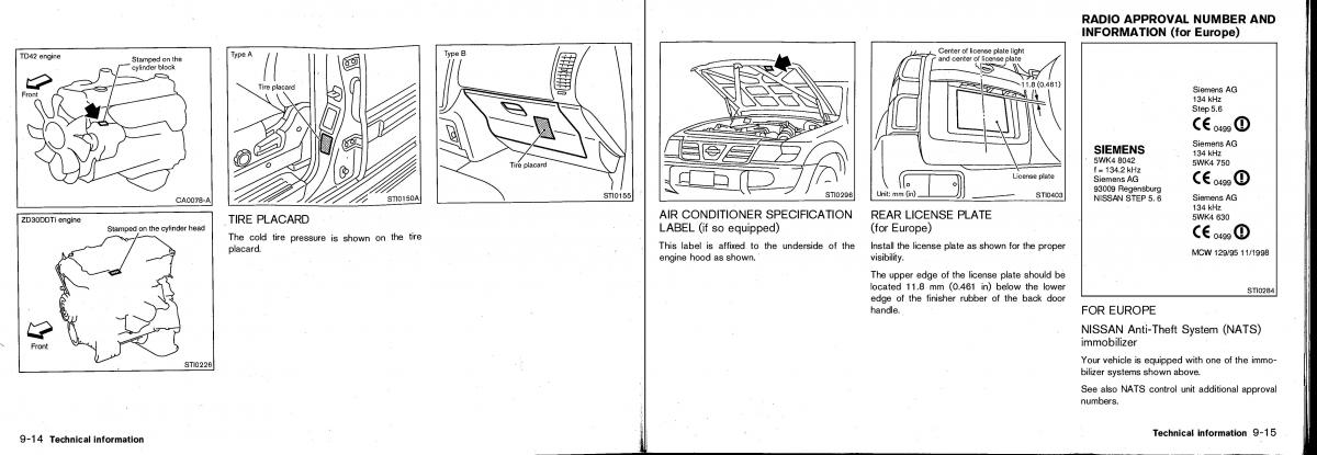 Nissan Patrol Y61 GR owners manual / page 156