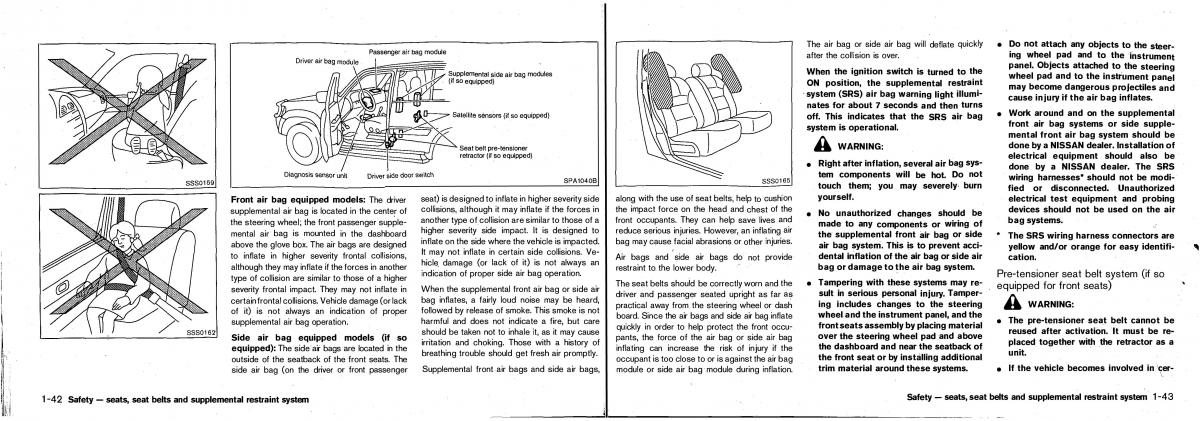 Nissan Patrol Y61 GR owners manual / page 25