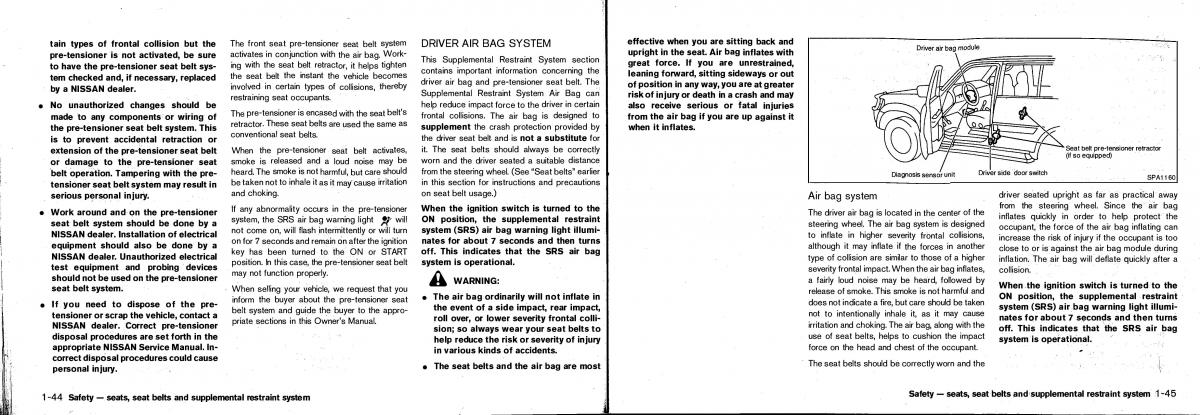 Nissan Patrol Y61 GR owners manual / page 26