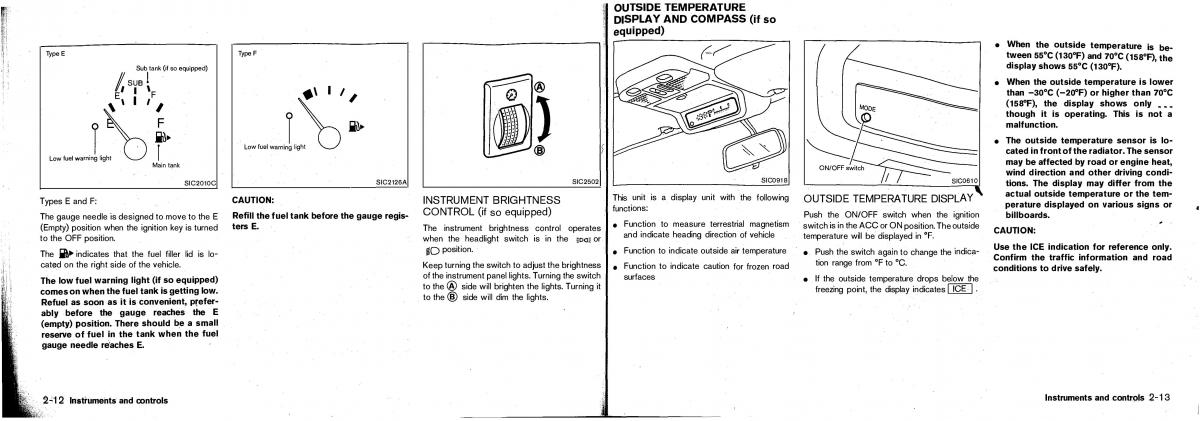 Nissan Patrol Y61 GR owners manual / page 34