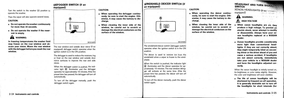 Nissan Patrol Y61 GR owners manual / page 40