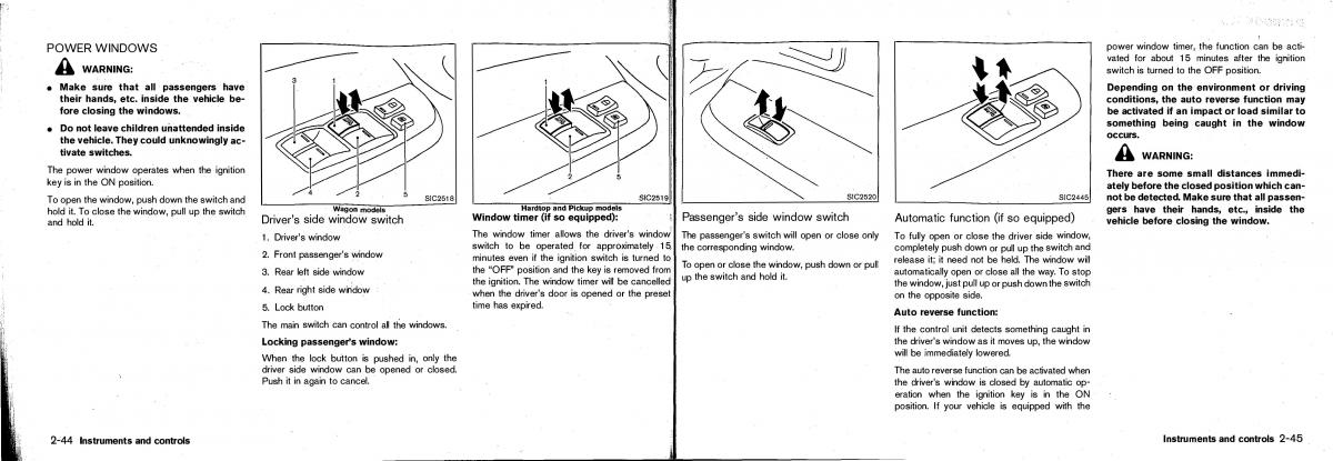 Nissan Patrol Y61 GR owners manual / page 50