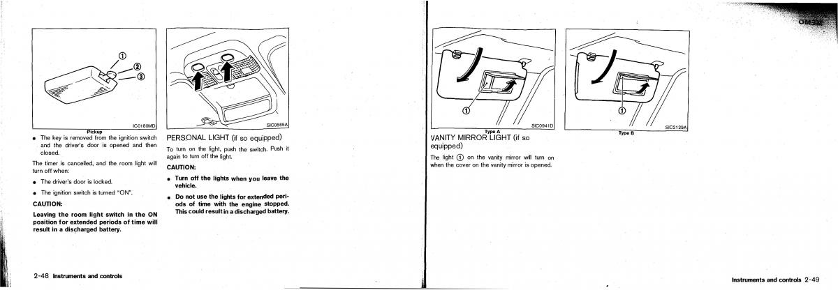 Nissan Patrol Y61 GR owners manual / page 52