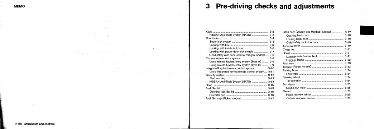 Nissan Patrol Y61 GR owners manual / page 53