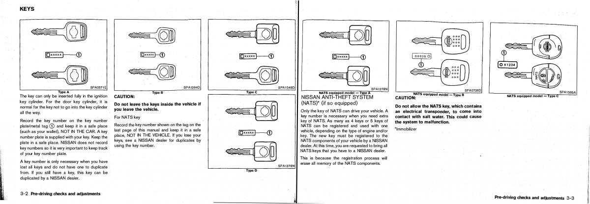 Nissan Patrol Y61 GR owners manual / page 54