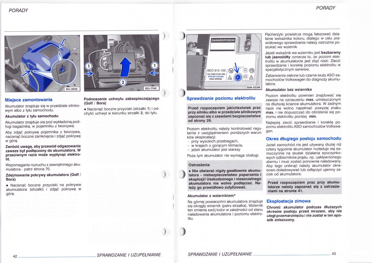 VW Polo IV 4 instrukcja / page 92