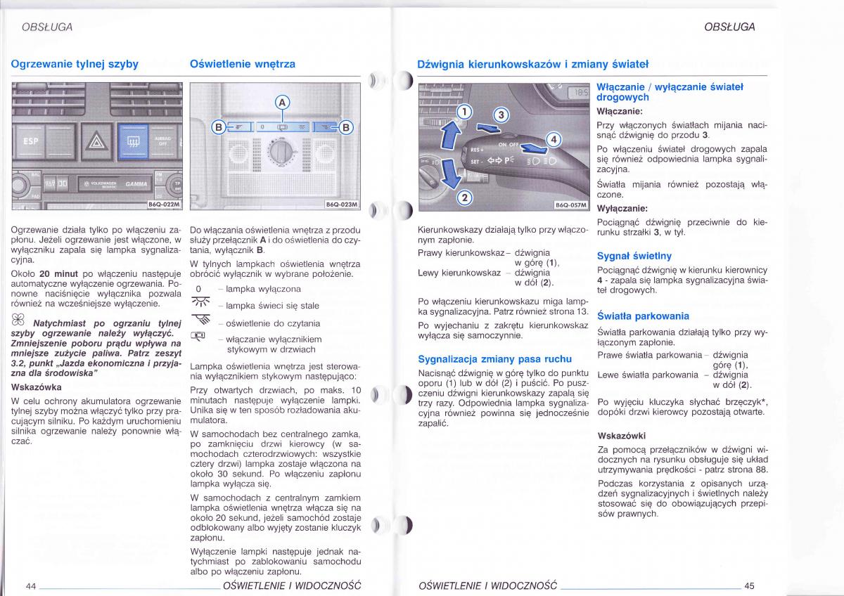 VW Polo IV 4 instrukcja / page 44